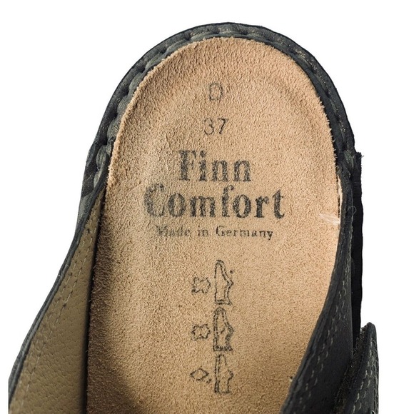 Finn Comfort Amalfi Leather Slip On Mules Womens Size 37 D EU 6.5-7 US NWOB $275 - Picture 11 of 12